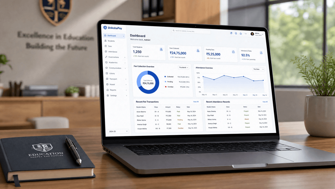 ShikshaPay.Cloud dashboard showcase